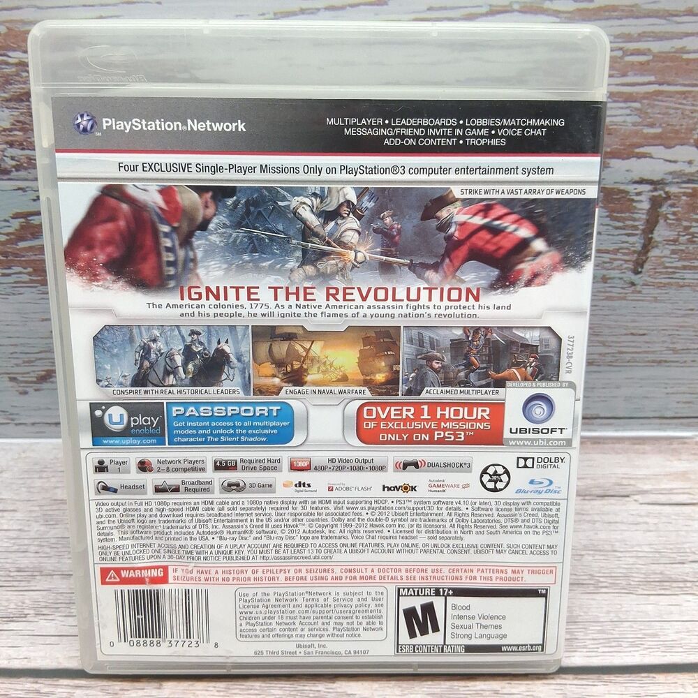 Lot of 3 PlayStation 3 Assassins Creed Games (IV Black Flag - III - Revelation) - Picture 5 of 13